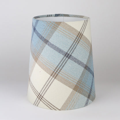 Balmoral Sky Blue Tall French Drum Lampshade