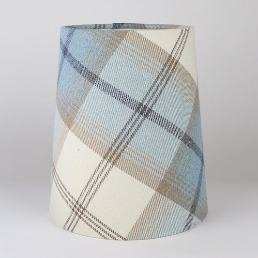 Balmoral Sky Blue Tall French Drum Lampshade