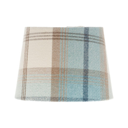 Balmoral Sky Tartan French Drum Lampshade