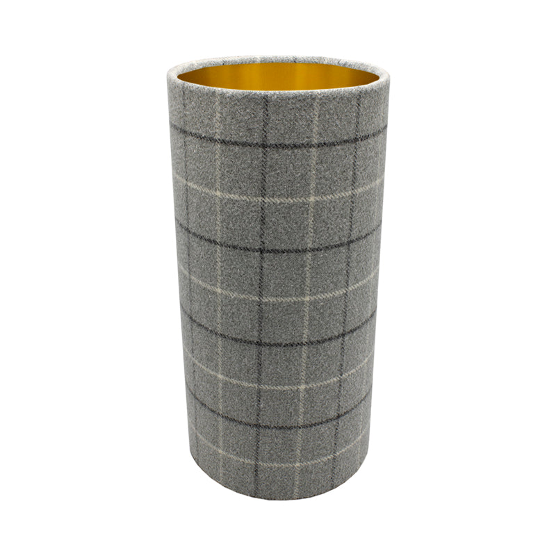 Bamburgh Dove Grey Tall Drum Lampshade