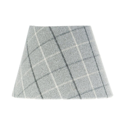 Bamburgh Dove Grey Tartan Empire Lampshade
