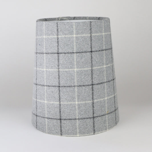 Bamburgh Dove Grey Tall French Drum Lampshade