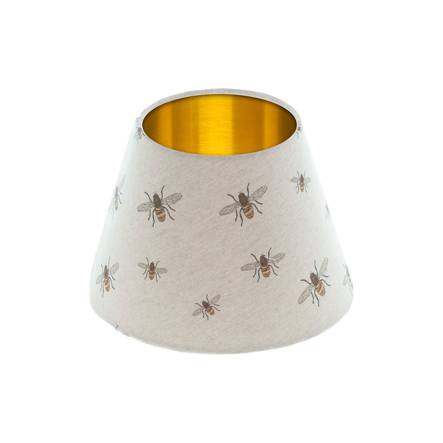 Bees Empire Lampshade Brushed Gold Inner