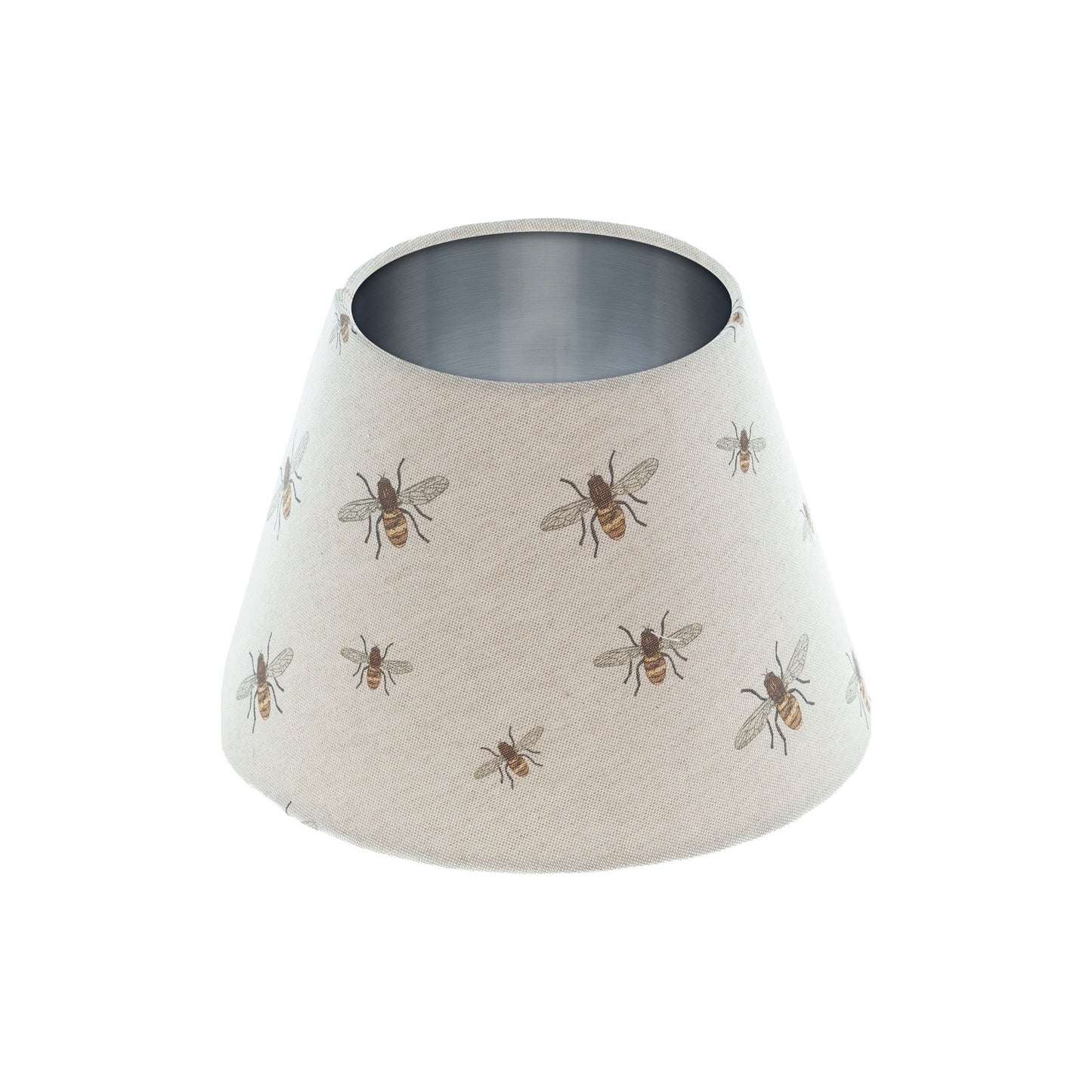 Bees Empire Lampshade Brushed Silver Inner