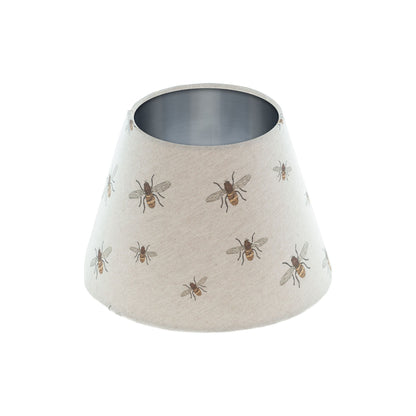 Bees Empire Lampshade Brushed Silver Inner
