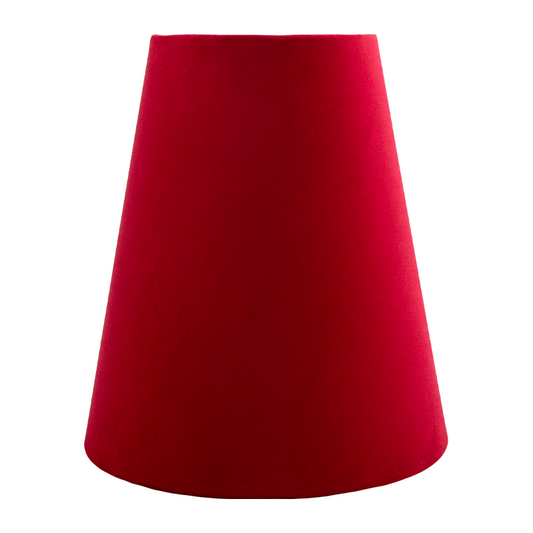 Berry Red Velvet Tall Empire Lampshade