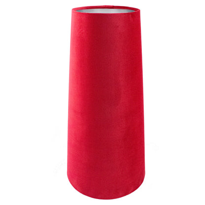 Berry Red Velvet Tall Tapered Lampshade