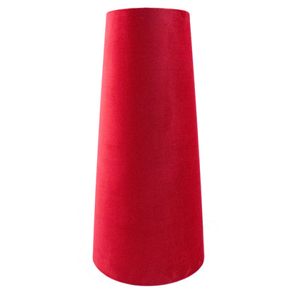 Berry Red Velvet Tall Tapered Lampshade