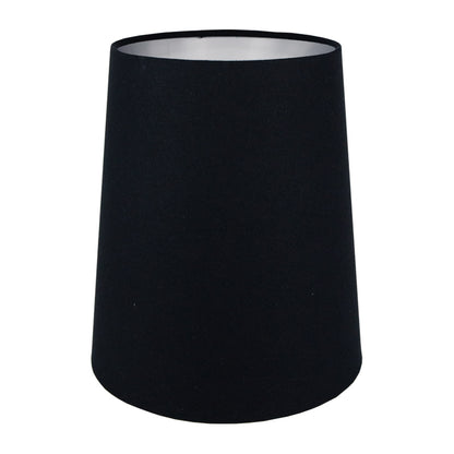 Black Cotton Tall French Drum Lampshade
