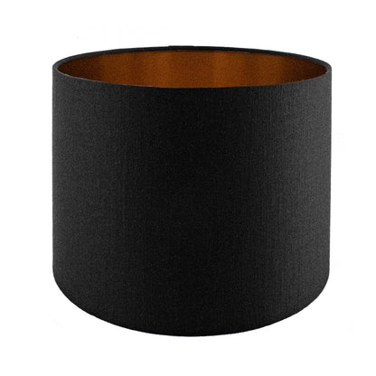 Black Satin Drum Lampshade