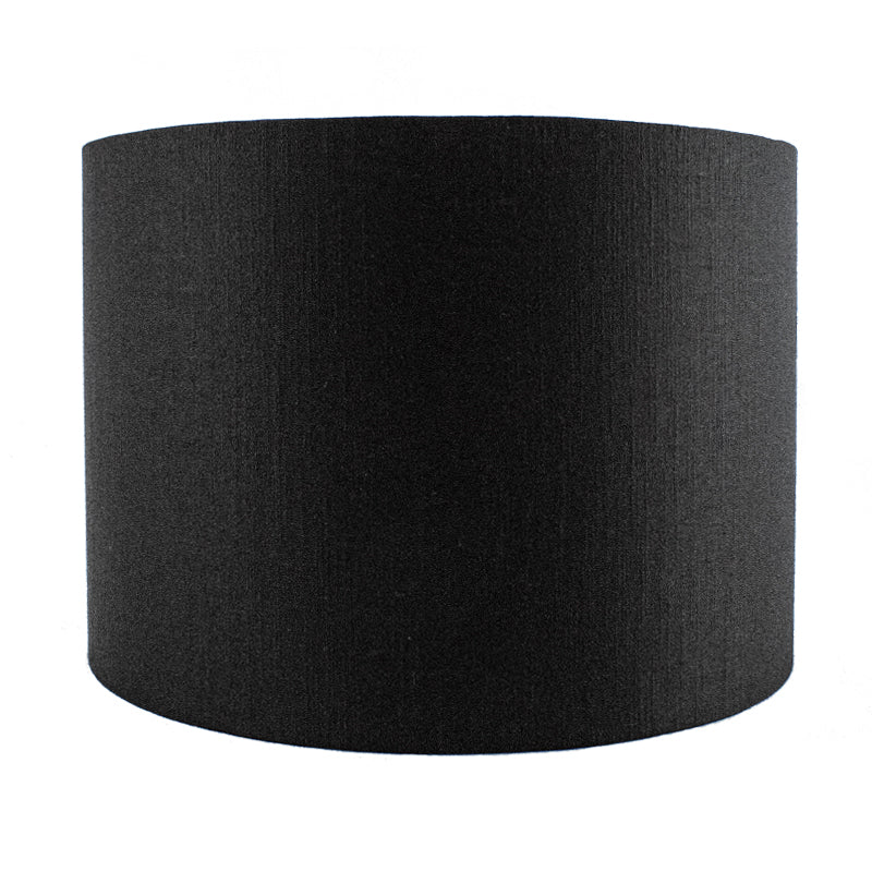 Black Satin Drum Lampshade