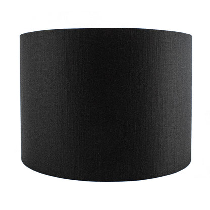 Black Satin Drum Lampshade