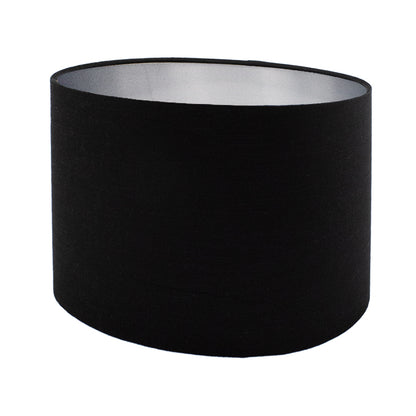 Black Satin Oval Lampshade