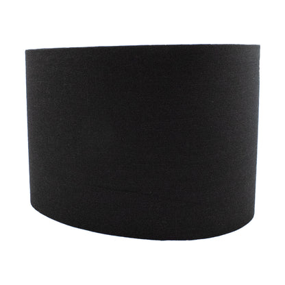 Black Satin Oval Lampshade