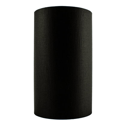Black Satin Tall Drum Lampshade