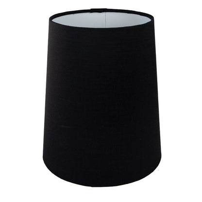 Black Satin Tall French Drum Lampshade