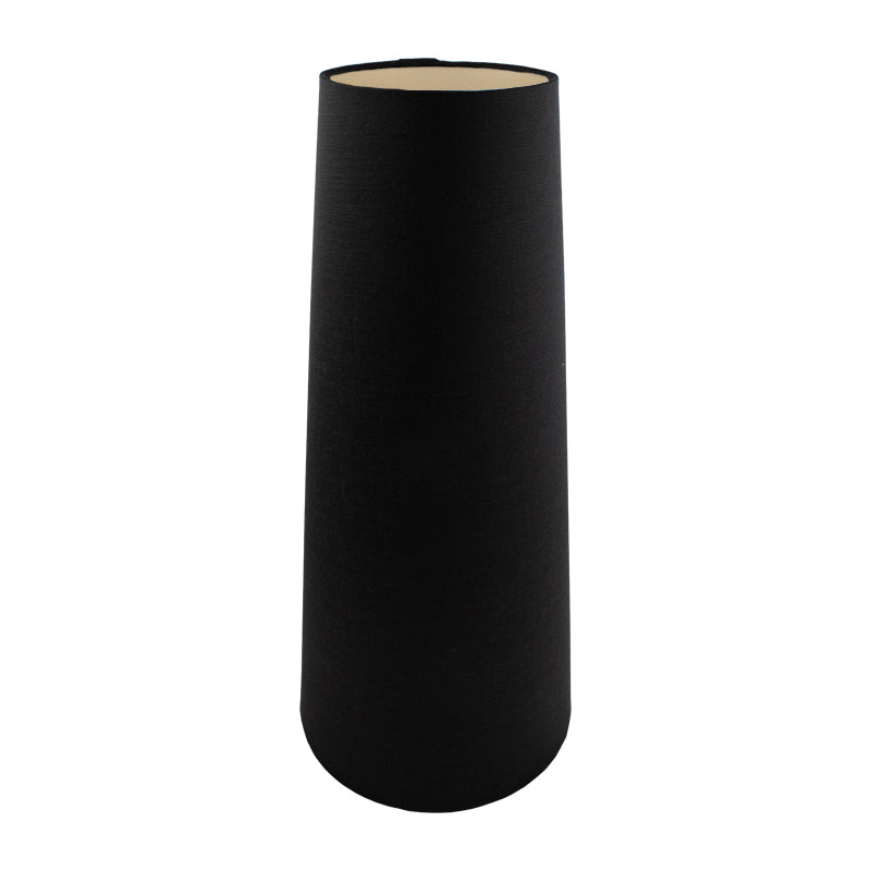 Black Satin Tall Tapered Lampshade