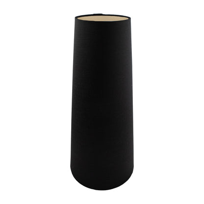 Black Satin Tall Tapered Lampshade