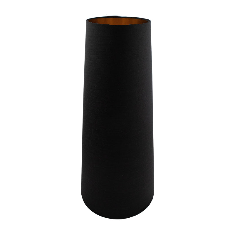 Black Satin Tall Tapered Lampshade