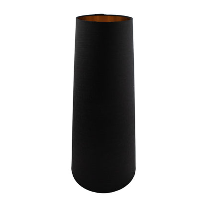 Black Satin Tall Tapered Lampshade
