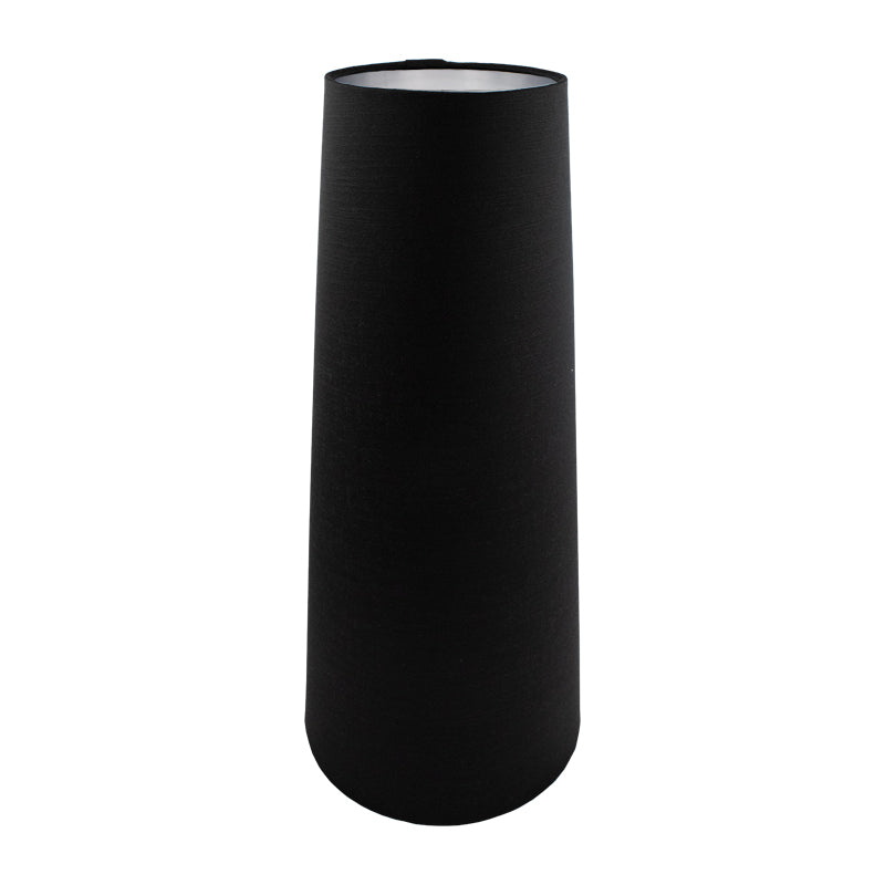 Black Satin Tall Tapered Lampshade
