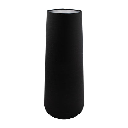 Black Satin Tall Tapered Lampshade