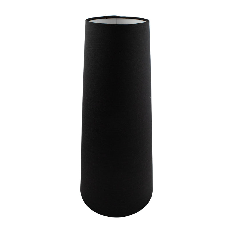 Black Satin Tall Tapered Lampshade