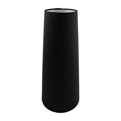 Black Satin Tall Tapered Lampshade