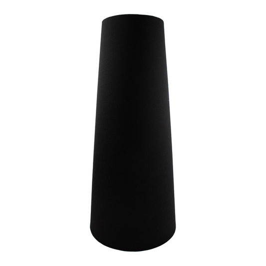 Black Satin Tall Tapered Lampshade