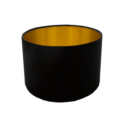 Voyage Black Velvet Drum Lampshade