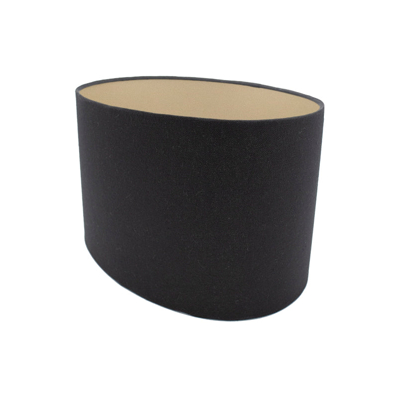 Black Velvet Oval Lampshade