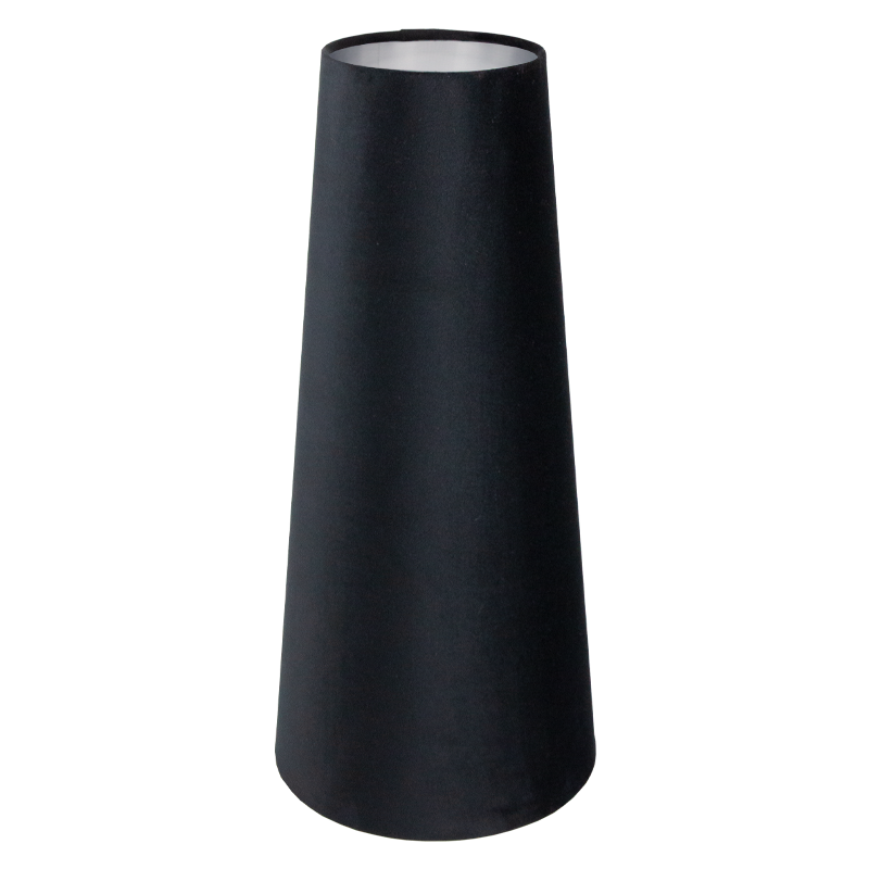 Black Velvet Tall Tapered Lampshade