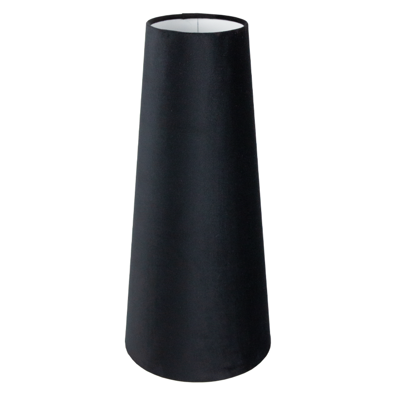 Black Velvet Tall Tapered Lampshade
