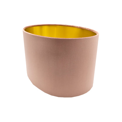 Blush Pink Velvet Oval Lampshade