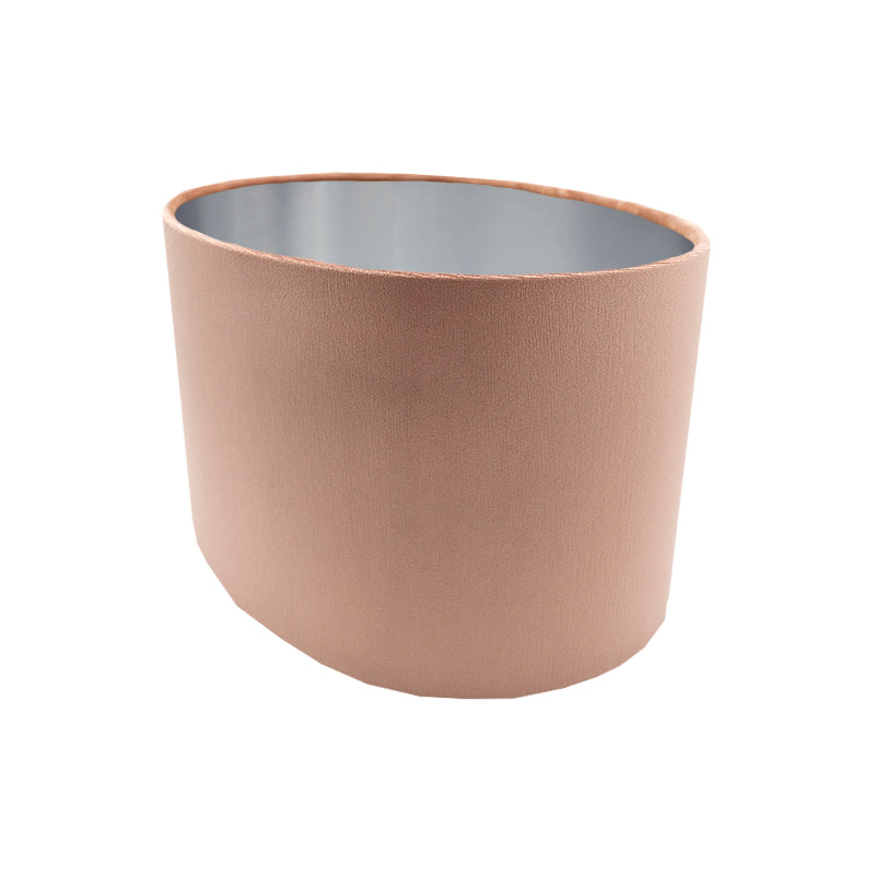 Blush Pink Velvet Oval Lampshade