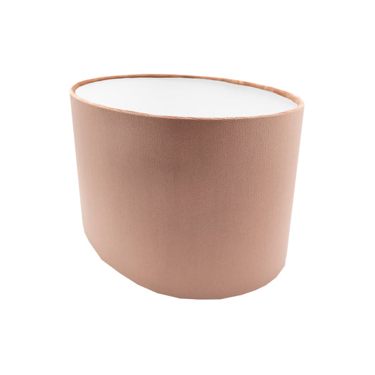 Blush Pink Velvet Oval Lampshade