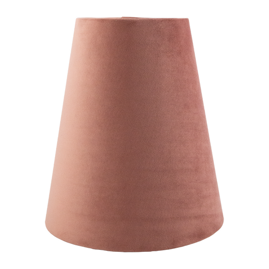 Blush Pink Velvet Tall Empire Lampshade