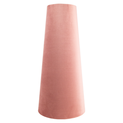 Blush Pink Velvet Tall Tapered Lampshade