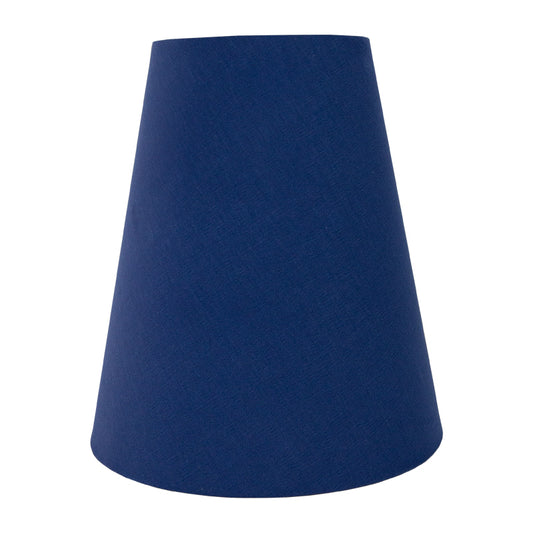 Bright Blue Cotton Tall Empire Lampshade