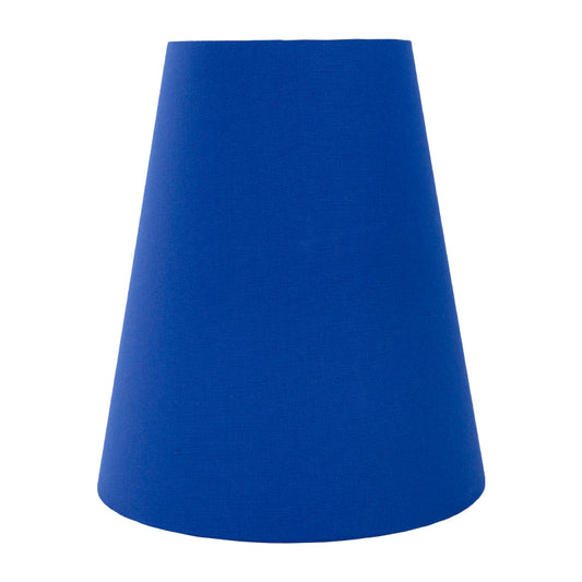 Bright Blue Cotton Tall Empire Lampshade