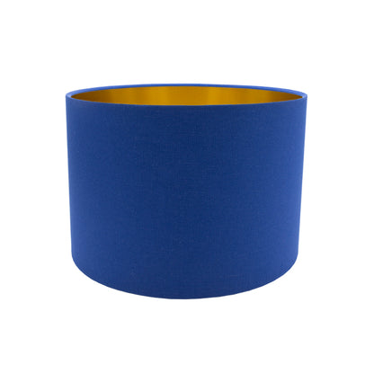 Bright Blue Drum Lampshade