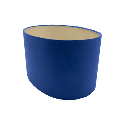 Bright Blue Oval Lampshade