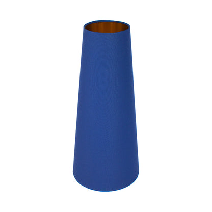 Bright Blue Tall Tapered Lampshade