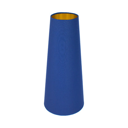 Bright Blue Tall Tapered Lampshade