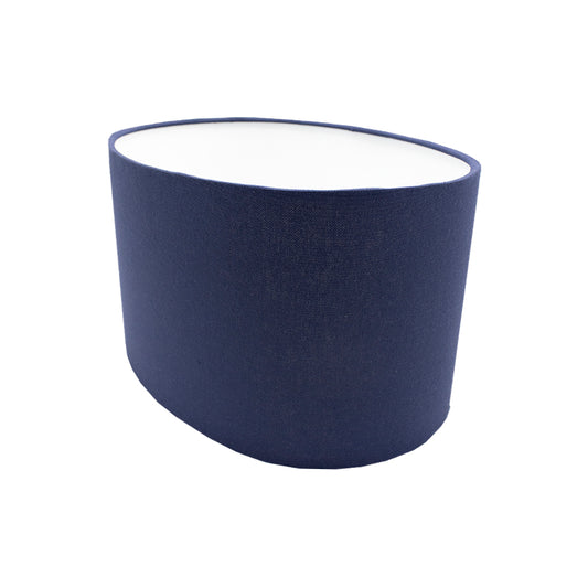 Bright Navy Blue Oval Lampshade