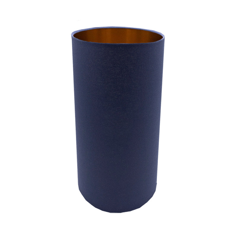 Bright Navy Blue Blue Tall Drum Lampshade