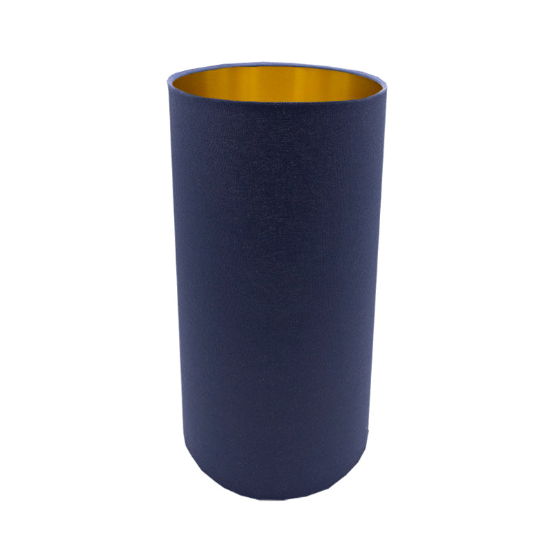 Bright Navy Blue Blue Tall Drum Lampshade