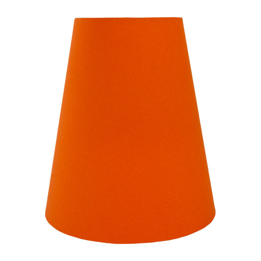 Bright Orange Cotton Tall Empire Lampshade