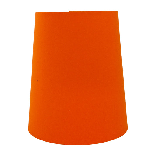 Bright Orange Cotton Tall French Drum Lampshade