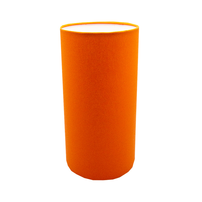 Bright Orange Tall Drum Lampshade